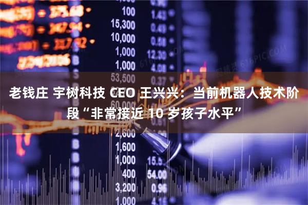 老钱庄 宇树科技 CEO 王兴兴：当前机器人技术阶段“非常接近 10 岁孩子水平”