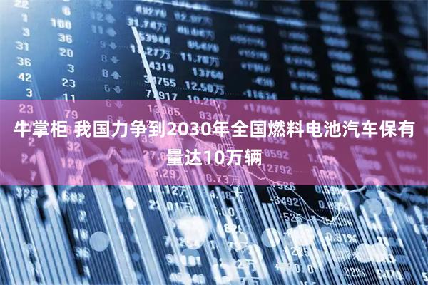 牛掌柜 我国力争到2030年全国燃料电池汽车保有量达10万辆