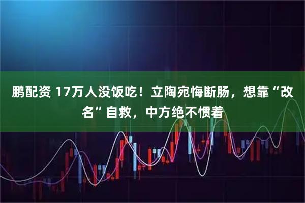 鹏配资 17万人没饭吃！立陶宛悔断肠，想靠“改名”自救，中方绝不惯着